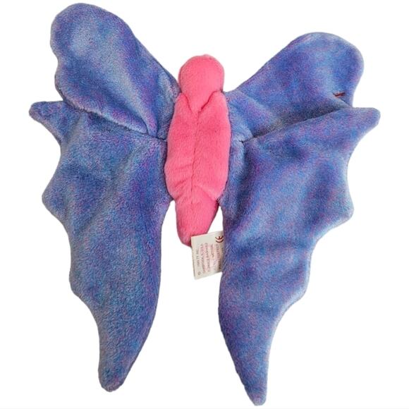 Ty Vintage Flitter the Butterfly Beanie Baby Tush Tag 1999 - Picture 2 of 10